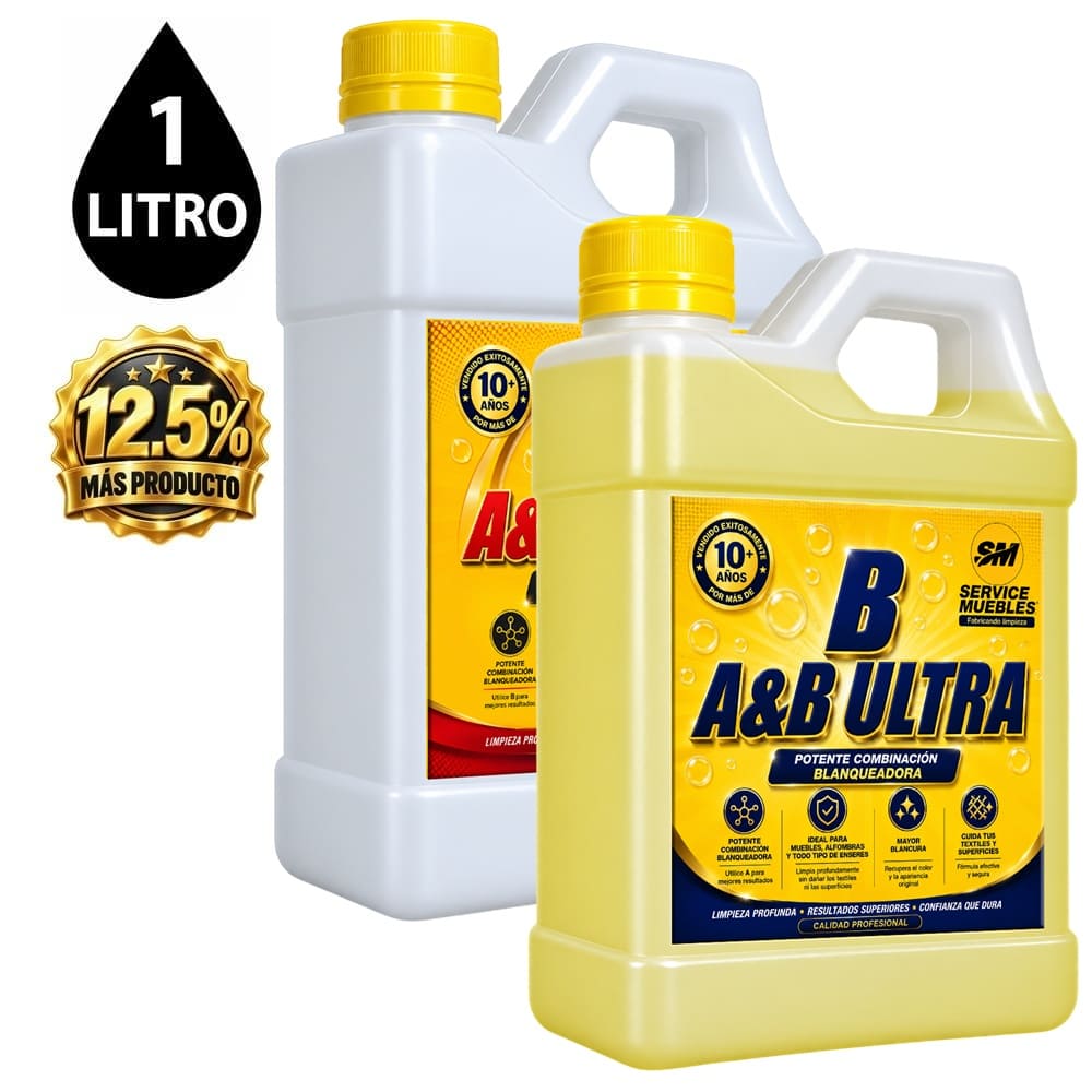 SM® - A&B Ultra Blanqueador para muebles y alfombras 1Lt