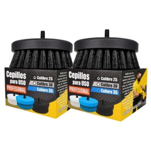 SM Par de cepillos profesionales para muebles y alfombras calibre 25