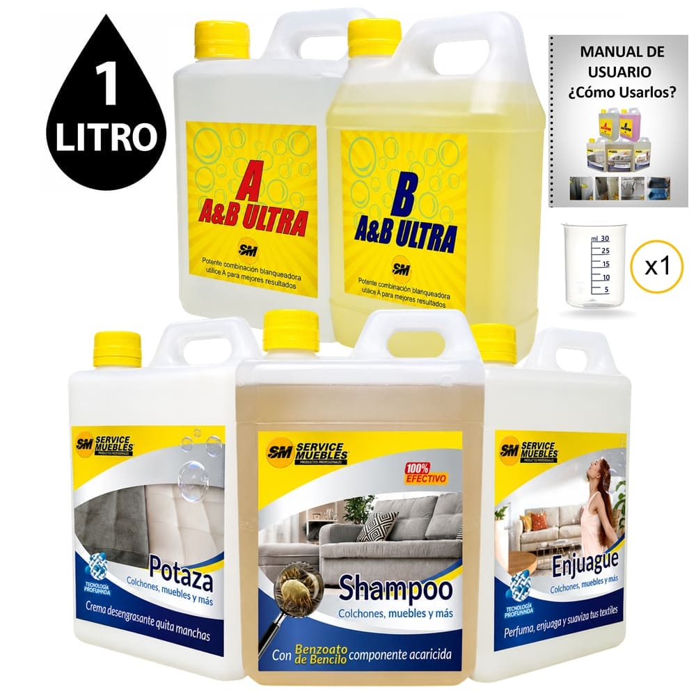 SM Quintupack, productos para muebles y alfombras 1 Lt