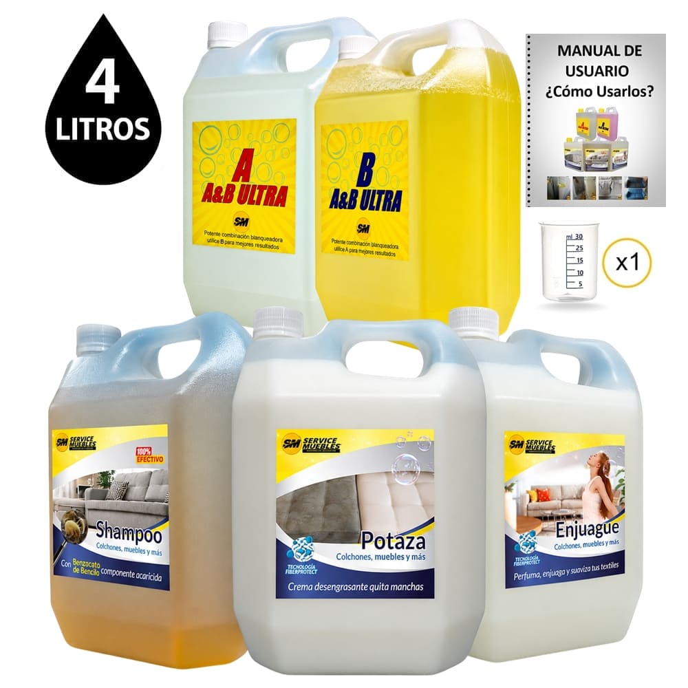 SM Quintupack, productos para muebles y alfombras 4 Lt