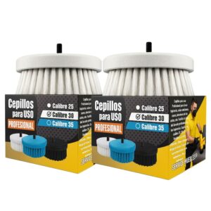 SM Par de cepillos profesionales para muebles y alfombras calibre 30