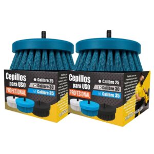 SM Par de cepillos profesionales para muebles y alfombras calibre 35
