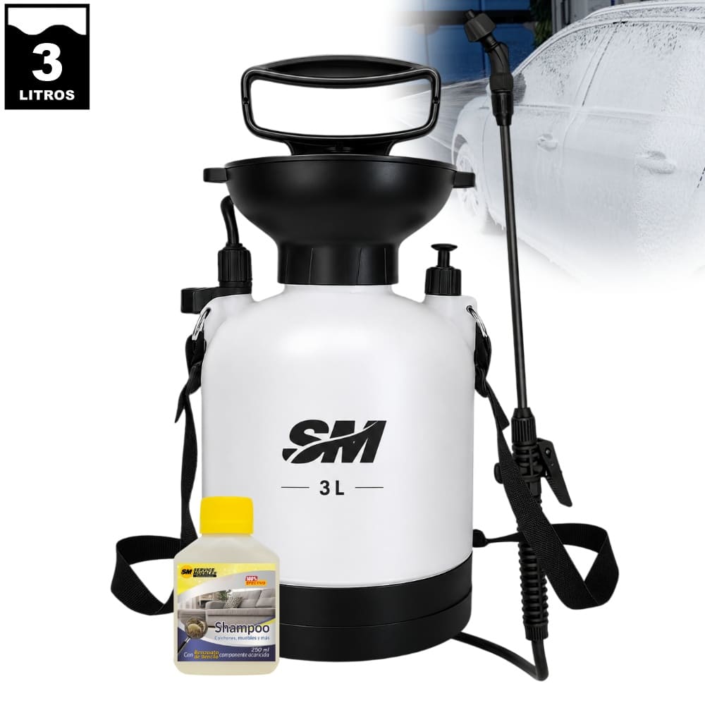 SM Pulverizador de espuma para lavado de muebles 3L