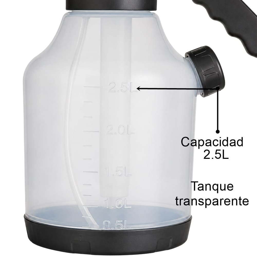SM Pulverizador de espuma para lavado de muebles 2.5L transparente - Imagen 2